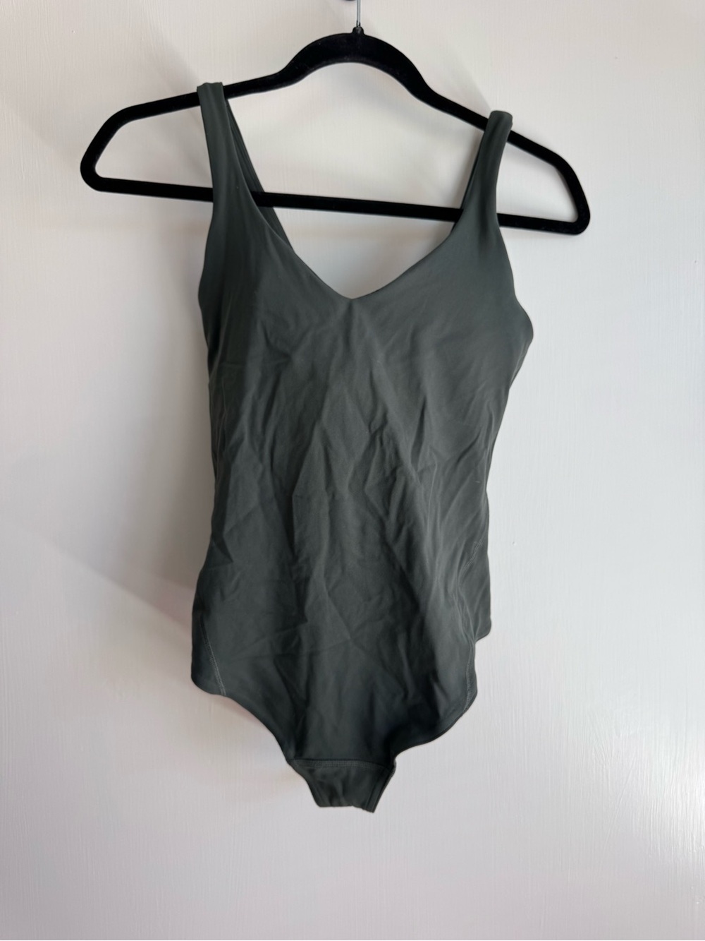 lululemon athletica Olive Green V-Neck Bodysuit